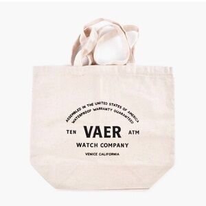 Vaer Cream Canvas Tote Bag